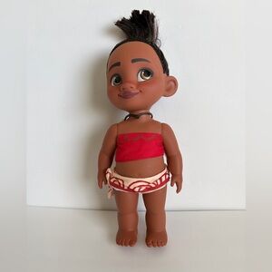 Disney Baby Moana-Inspired Doll with Red Top and Cream-Red Skirt